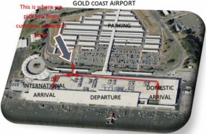 gold coast airport customer collection point